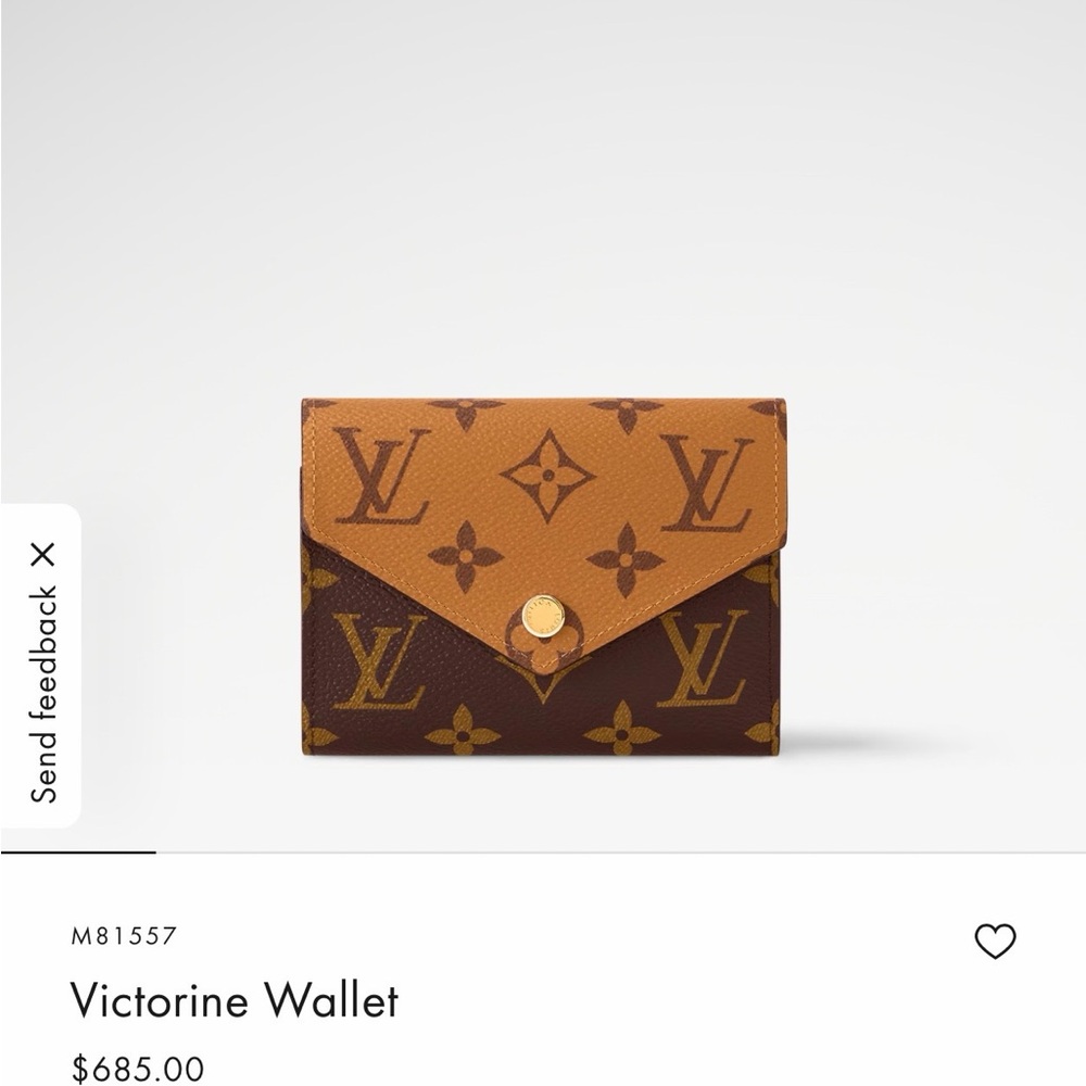 Louis Vuitton Two-Tone Monogram Envelope Wallet in Brown and Tan